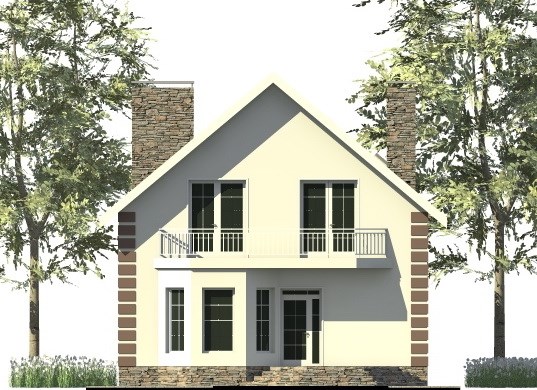 18. Проект дома C-254 Екстерьер Проект дома C-254 - фото 18