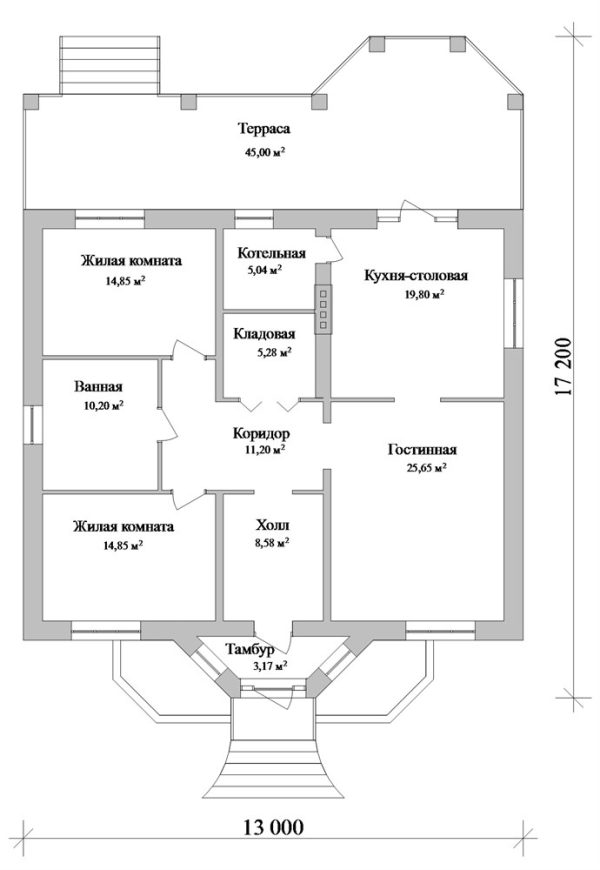 20. Проект дома C-255 Екстерьер Проект дома C-255 - фото 20