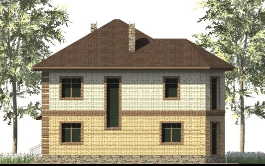 3. Проект дома C-256 Екстерьер Проект дома C-256 - фото 3