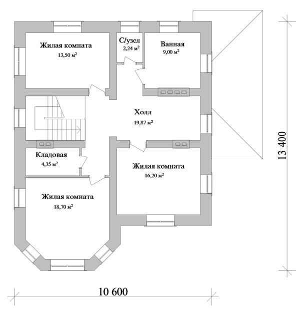 10. Проект дома C-256 Екстерьер Проект дома C-256 - фото 10