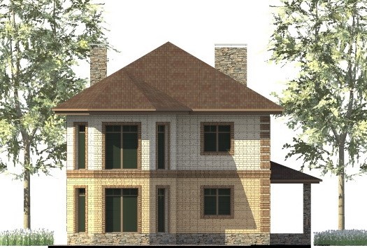 11. Проект дома C-256 Екстерьер Проект дома C-256 - фото 11