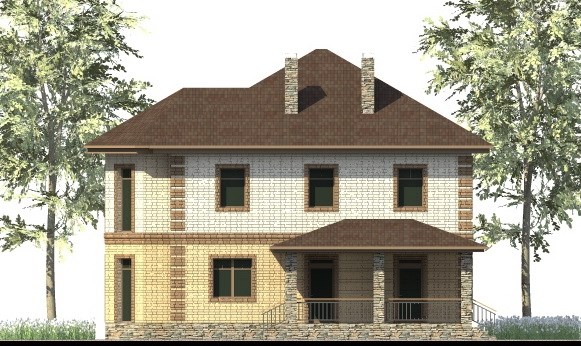 20. Проект дома C-256 Екстерьер Проект дома C-256 - фото 20