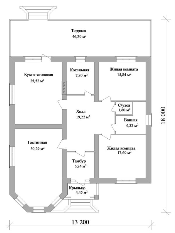 15. Проект дома C-260 Екстерьер Проект дома C-260 - фото 15
