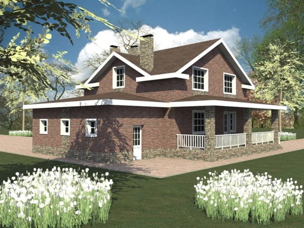 4. Проект дома D-006 Екстерьер Проект дома D-006 - фото 4