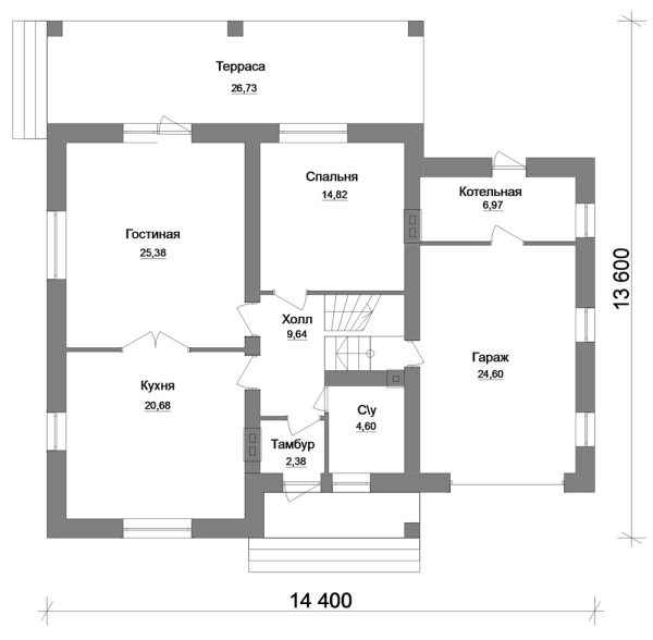 8. Проект дома D-006 Екстерьер Проект дома D-006 - фото 8