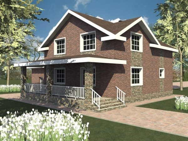 13. Проект дома D-006 Екстерьер Проект дома D-006 - фото 13