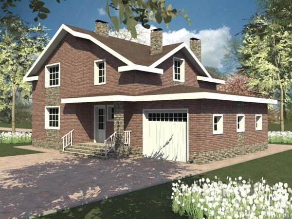 15. Проект дома D-006 Екстерьер Проект дома D-006 - фото 15