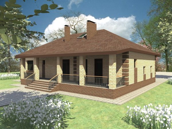 1. Проект дома D-007 Екстерьер Проект дома D-007 - фото 1