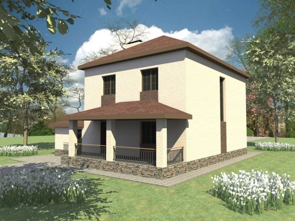 16. Проект дома D-009 Екстерьер Проект дома D-009 - фото 16