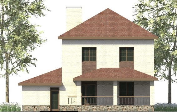 20. Проект дома D-009 Екстерьер Проект дома D-009 - фото 20