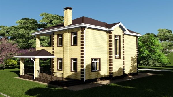 4. Проект дома D-011 Екстерьер Проект дома D-011 - фото 4