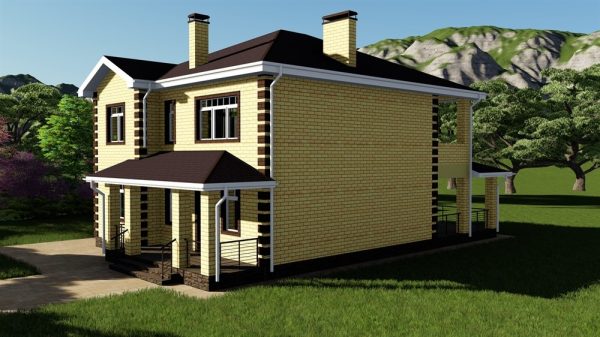 17. Проект дома D-011 Екстерьер Проект дома D-011 - фото 17