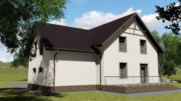 1. Проект дома D-021 Екстерьер Проект дома D-021 - фото 1