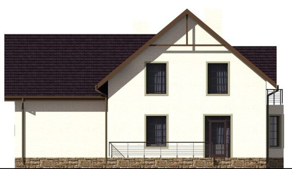 4. Проект дома D-021 Екстерьер Проект дома D-021 - фото 4