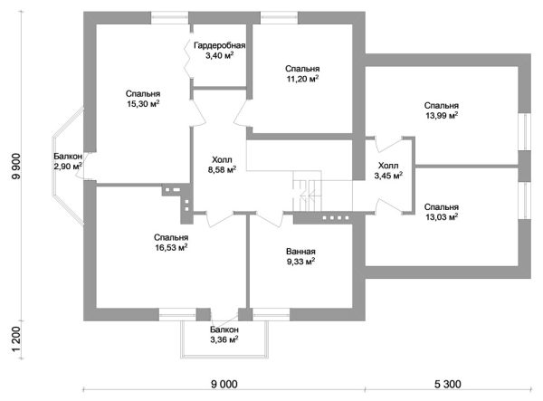9. Проект дома D-021 Екстерьер Проект дома D-021 - фото 9