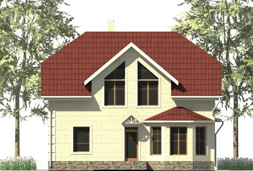 8. Проект дома D-023 Екстерьер Проект дома D-023 - фото 8