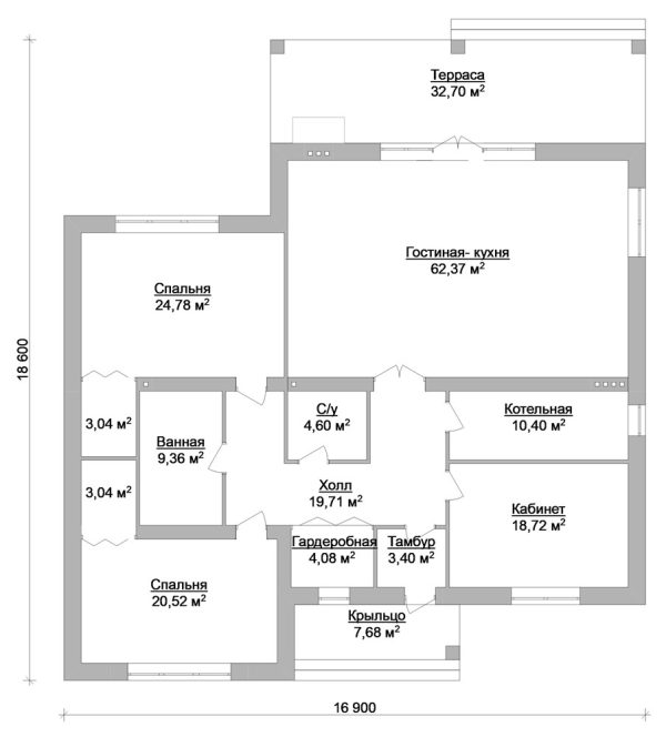 16. Проект дома D-028 Екстерьер Проект дома D-028 - фото 16