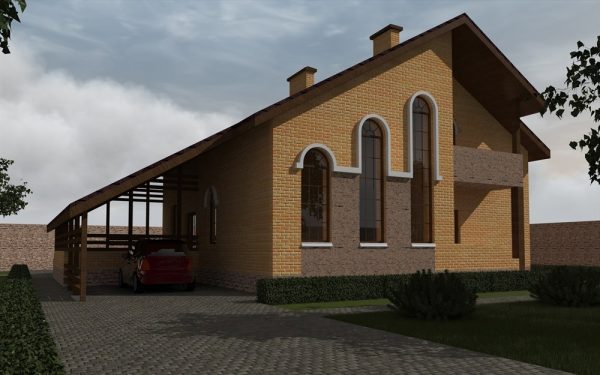 11. Проект дома D-081 Екстерьер Проект дома D-081 - фото 11