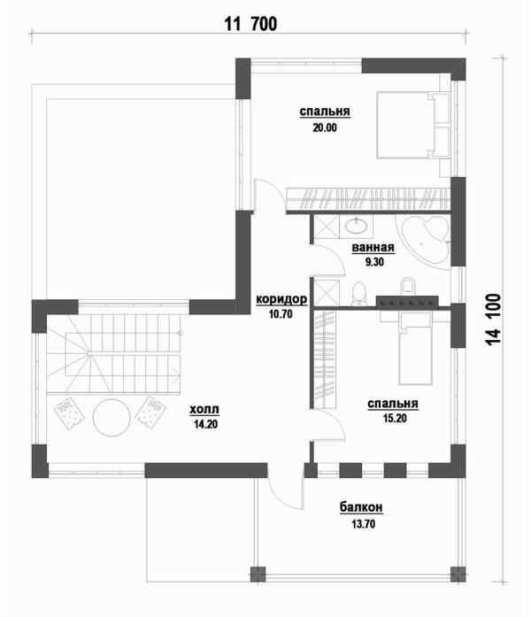 16. Проект дома D-083 Екстерьер Проект дома D-083 - фото 16