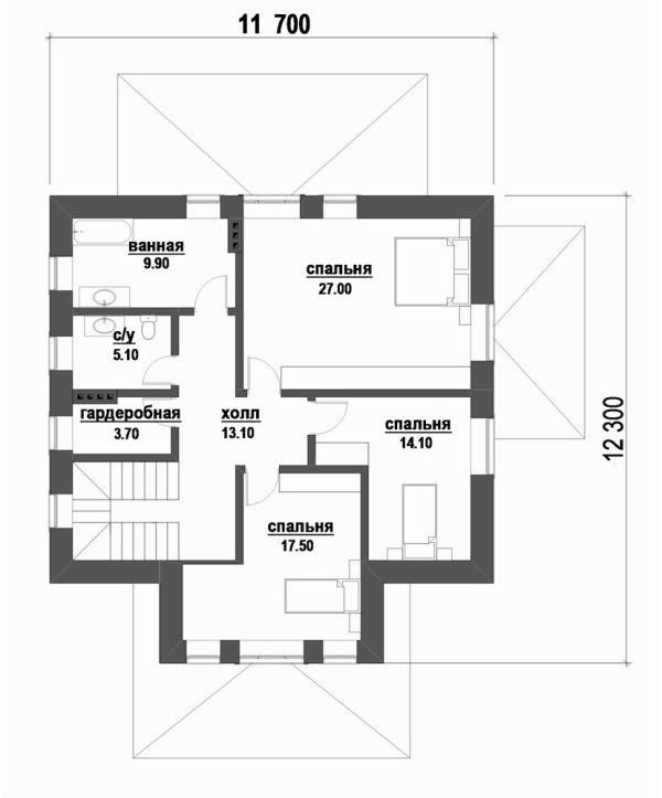 18. Проект дома D-086 Екстерьер Проект дома D-086 - фото 18