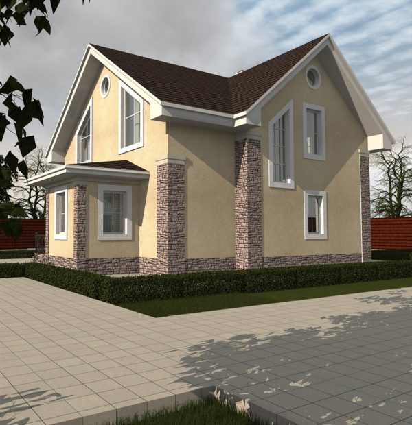 5. Проект дома D-088 Екстерьер Проект дома D-088 - фото 5