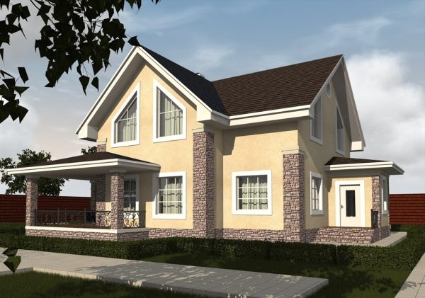 7. Проект дома D-088 Екстерьер Проект дома D-088 - фото 7