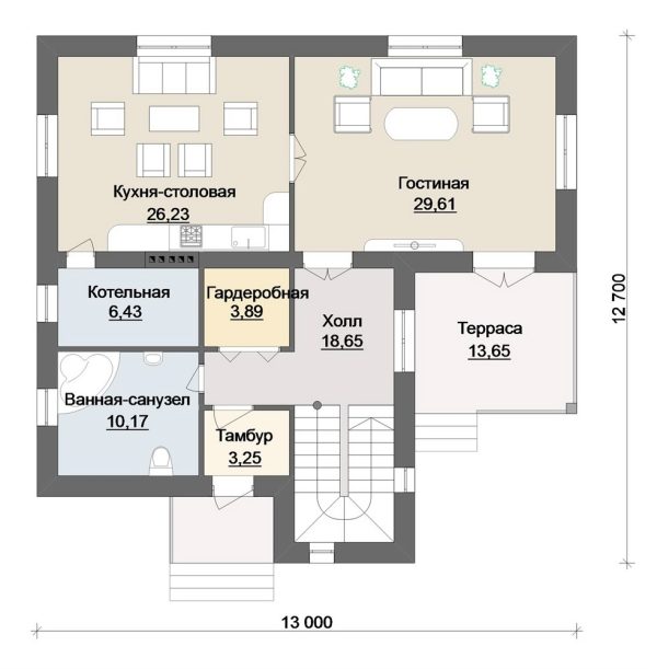 5. Проект дома D-096 Екстерьер Проект дома D-096 - фото 5