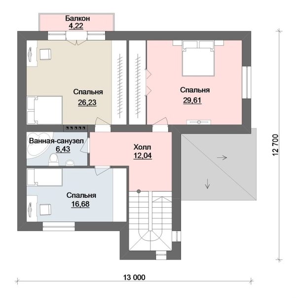 14. Проект дома D-096 Екстерьер Проект дома D-096 - фото 14