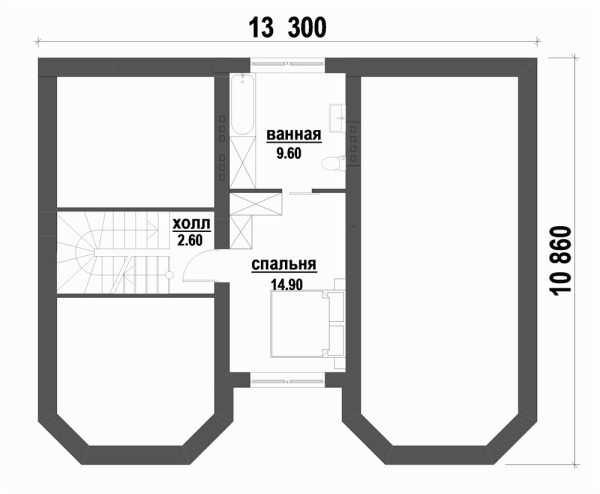 13. Проект дома D-097 Екстерьер Проект дома D-097 - фото 13