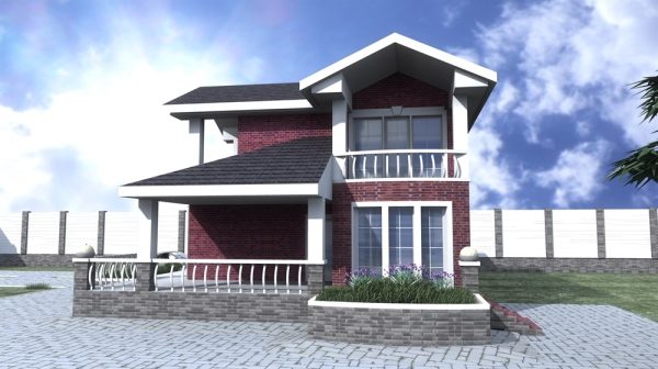 7. Проект дома D-098 Екстерьер Проект дома D-098 - фото 7