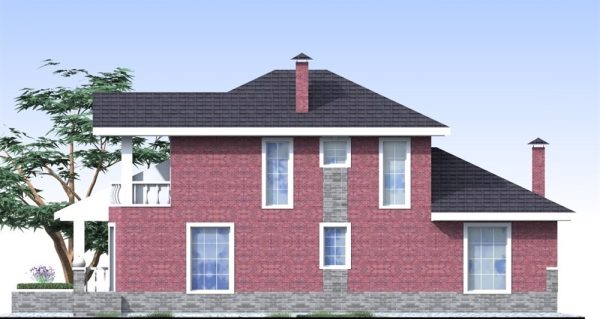 8. Проект дома D-098 Екстерьер Проект дома D-098 - фото 8