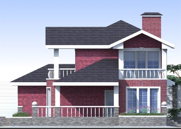 20. Проект дома D-098 Екстерьер Проект дома D-098 - фото 20