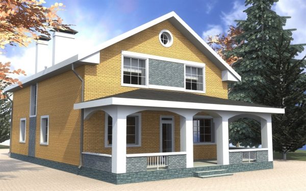 6. Проект дома D-102 Екстерьер Проект дома D-102 - фото 6