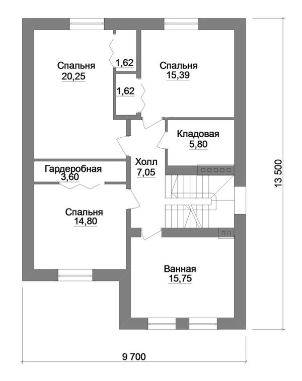 10. Проект дома D-102 Екстерьер Проект дома D-102 - фото 10