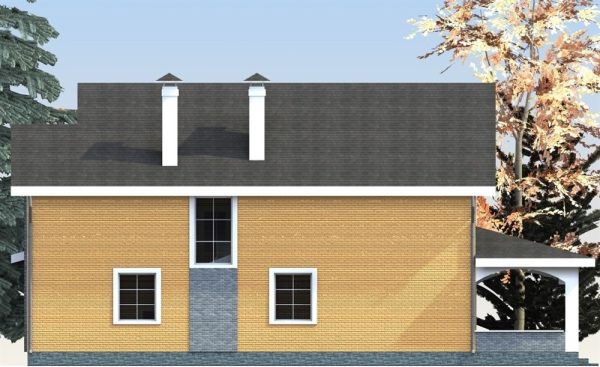 17. Проект дома D-102 Екстерьер Проект дома D-102 - фото 17