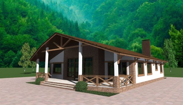 5. Проект дома D-111 Екстерьер Проект дома D-111 - фото 5