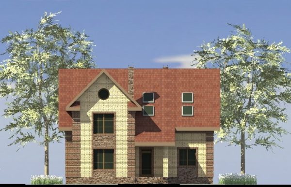 9. Проект дома D-113 Екстерьер Проект дома D-113 - фото 9