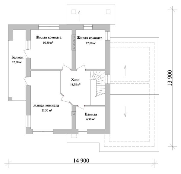 13. Проект дома D-116 Екстерьер Проект дома D-116 - фото 13