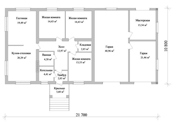 3. Проект дома D-118 Екстерьер Проект дома D-118 - фото 3