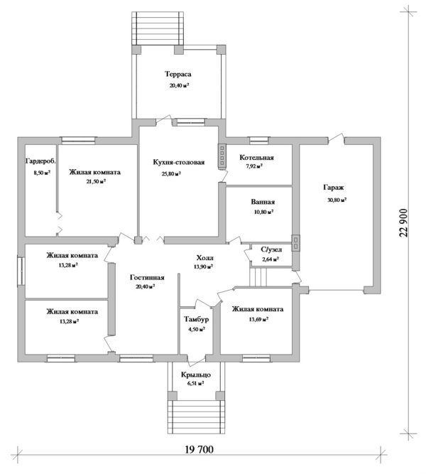 19. Проект дома D-120 Екстерьер Проект дома D-120 - фото 19