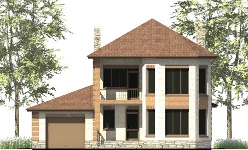 7. Проект дома D-121 Екстерьер Проект дома D-121 - фото 7