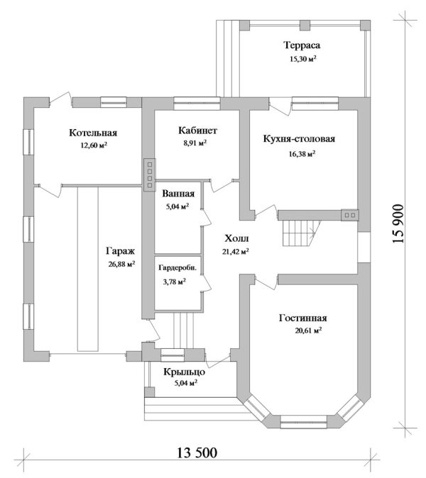 21. Проект дома D-121 Екстерьер Проект дома D-121 - фото 21