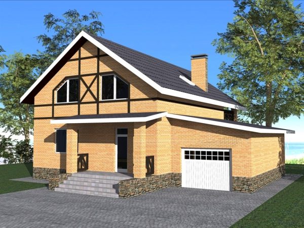 1. Проект дома D-122 Екстерьер Проект дома D-122 - фото 1