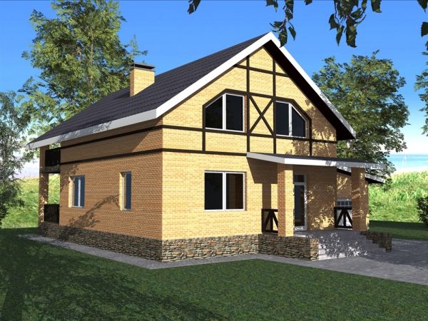 5. Проект дома D-122 Екстерьер Проект дома D-122 - фото 5