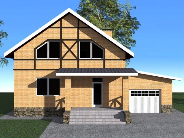 7. Проект дома D-122 Екстерьер Проект дома D-122 - фото 7