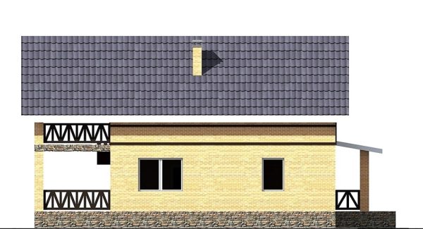 20. Проект дома D-122 Екстерьер Проект дома D-122 - фото 20
