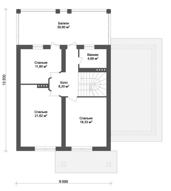 21. Проект дома D-122 Екстерьер Проект дома D-122 - фото 21