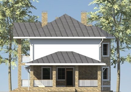 3. Проект дома D-123 Екстерьер Проект дома D-123 - фото 3