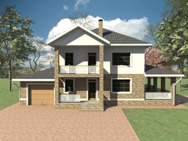 8. Проект дома D-123 Екстерьер Проект дома D-123 - фото 8