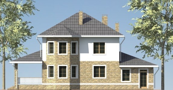 15. Проект дома D-123 Екстерьер Проект дома D-123 - фото 15